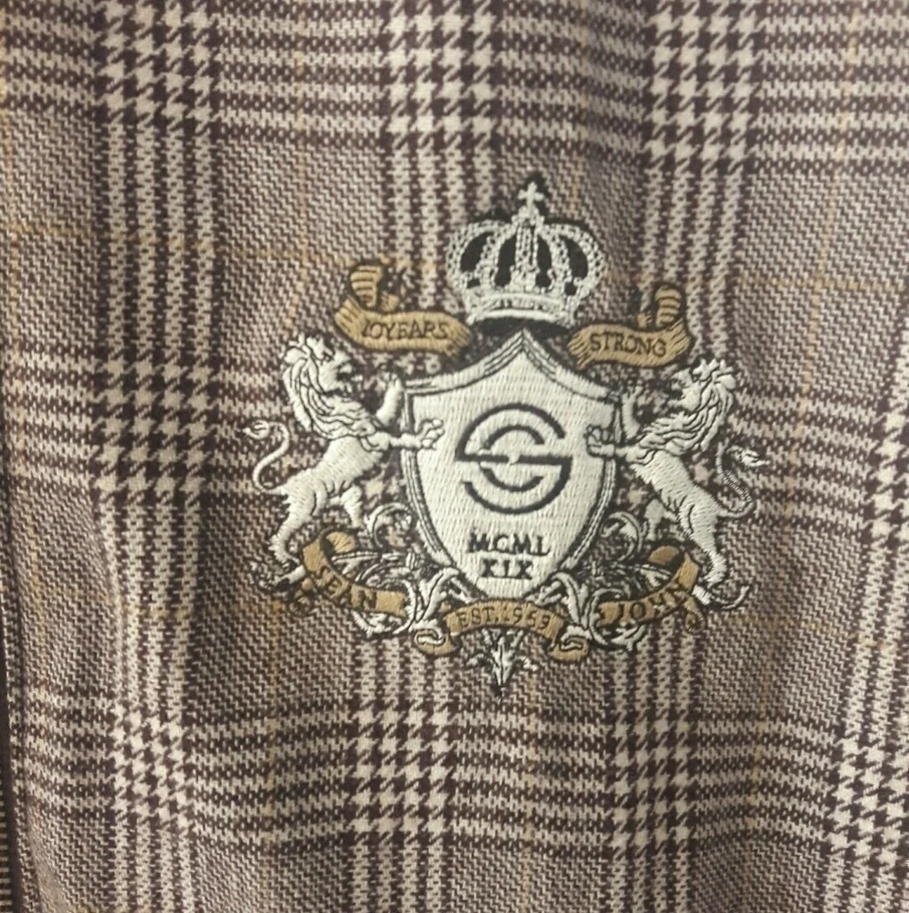 SEAN JOHN Plaid Hooded Coat / Jacket, XL